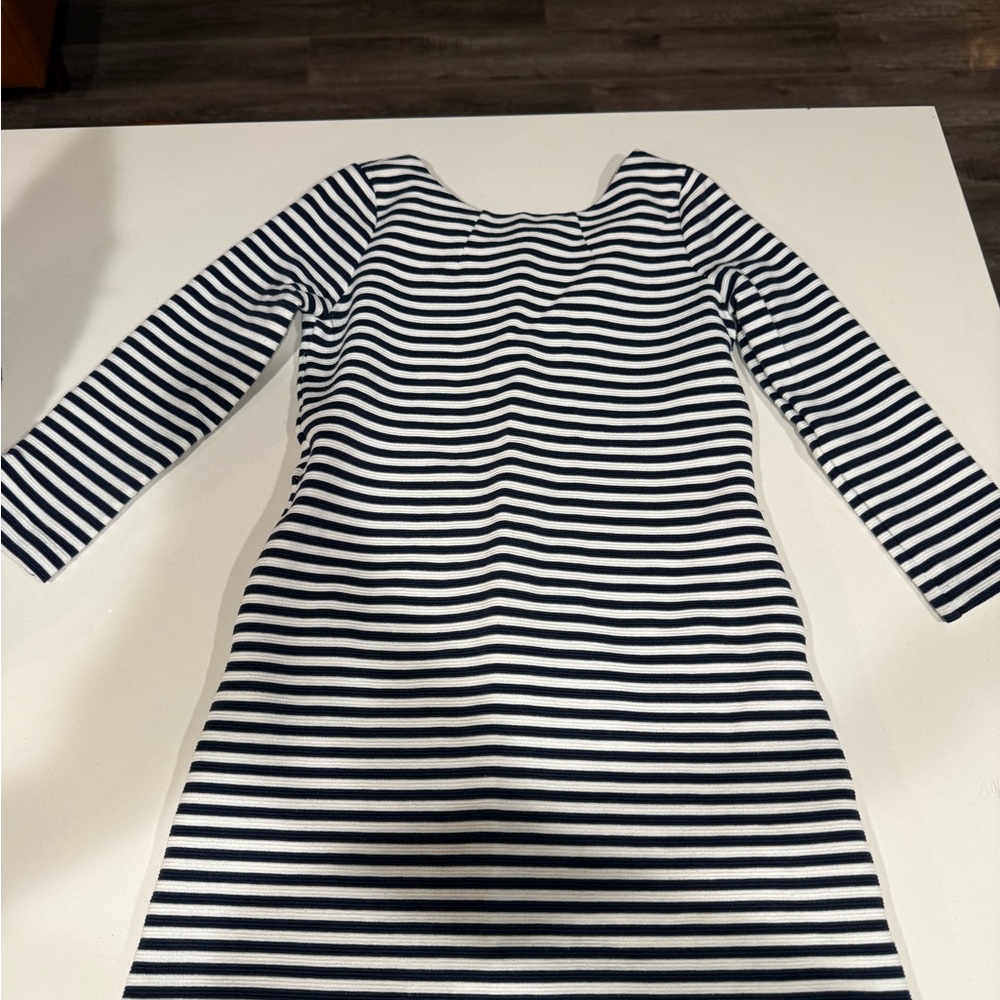 Lilly Pulitzer kids Navy and White Striped Dress